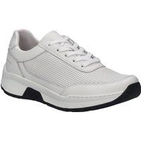 Leder-Sneaker mit Lochmuster-Detail