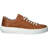 Minimalistische Leder-Sneaker mit flachem Schaft