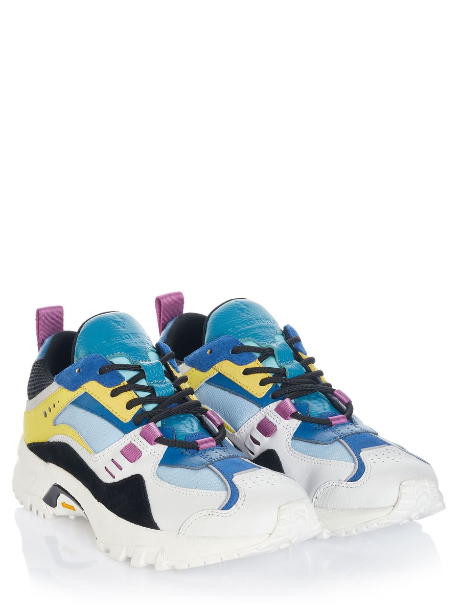 Mehrfarbige Chunky Sneaker mit Vibram-Sohle