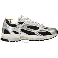 Tech-Sneaker aus silbernem Ananasleder