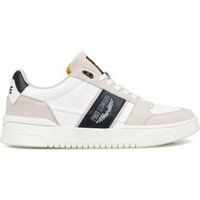 Paneel-Sneaker aus Leder im Low-Top-Design