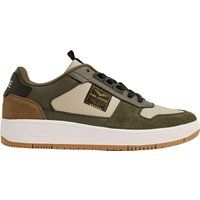 Retro-Cupsole-Sneaker im Materialmix