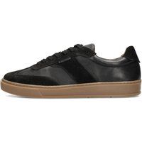 Minimalistische Materialmix Low-Top Sneaker