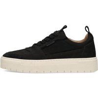 Plateausneaker aus Veloursleder