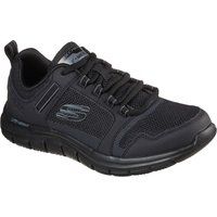 Gepolsterte Leder- und Mesh-Sneaker