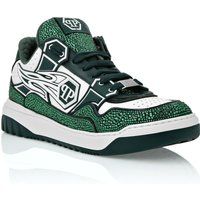 Kristallbesetzte Hexagon Lo-Top Sneakers