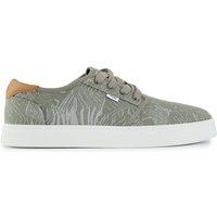 Bedruckte Canvas-Sneaker mit Pflanzenmuster