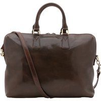 Elegante Leder-Aktentasche mit Gurt