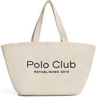 Geräumiger bestickter Canvas-Shopper