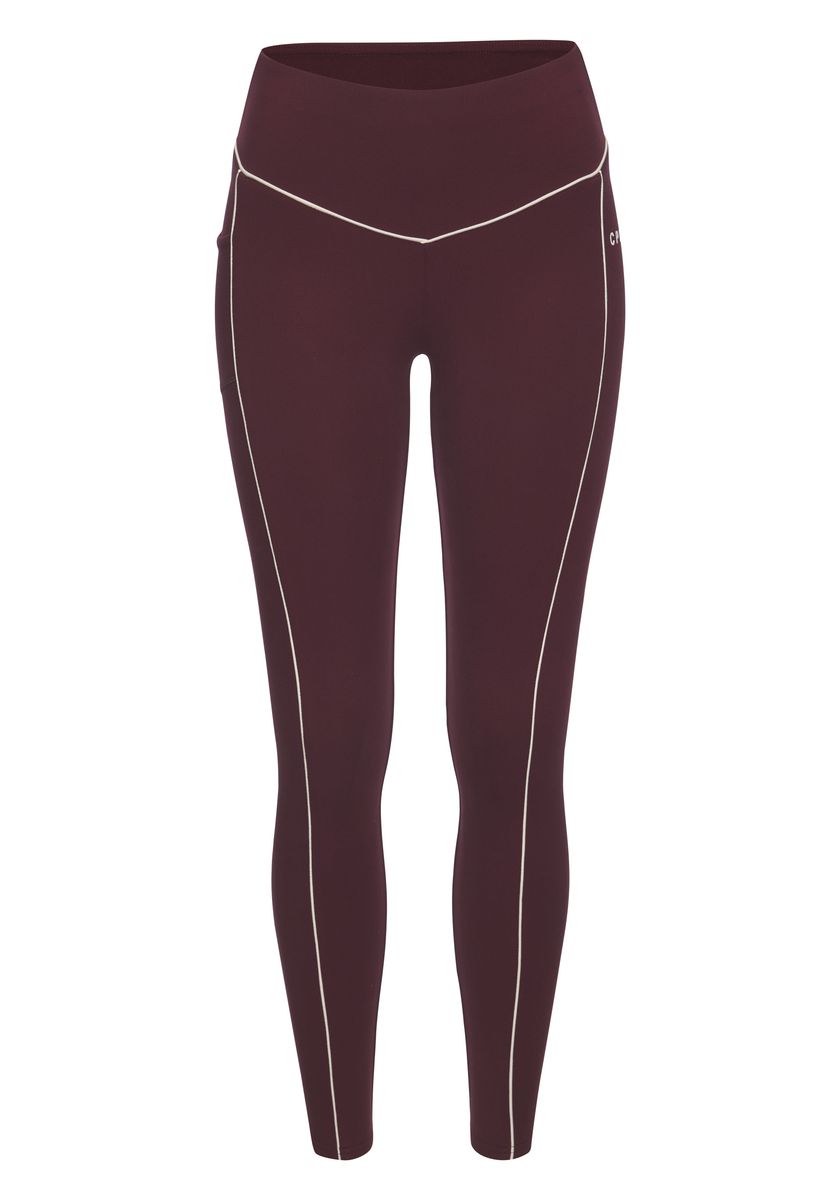 Sportliche Performance-Leggings mit Paspelbesatz