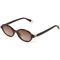 Klassische ovale Sonnenbrille in Schildpatt-Optik