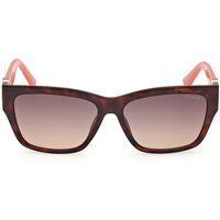 Rechteckige Sonnenbrille in Schildpatt-Optik