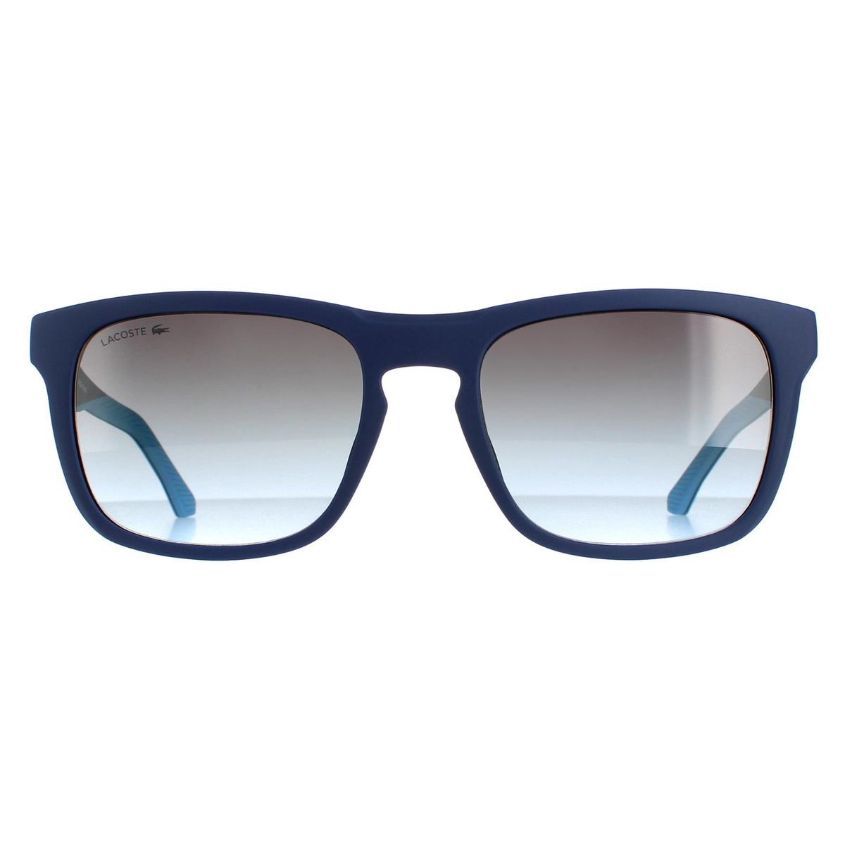 Matte rechteckige Sonnenbrille mit Farbverlauf