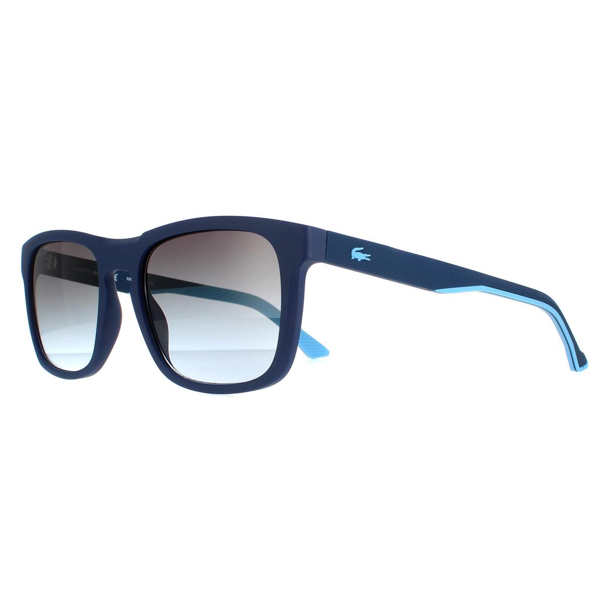 Matte rechteckige Sonnenbrille mit Farbverlauf