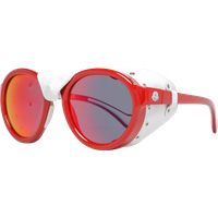 Runde Sonnenbrille mit Leder-Seitenschutz