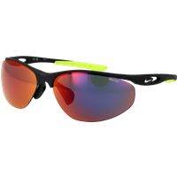 Sportliche Halbrand-Sonnenbrille mit Verspiegelung