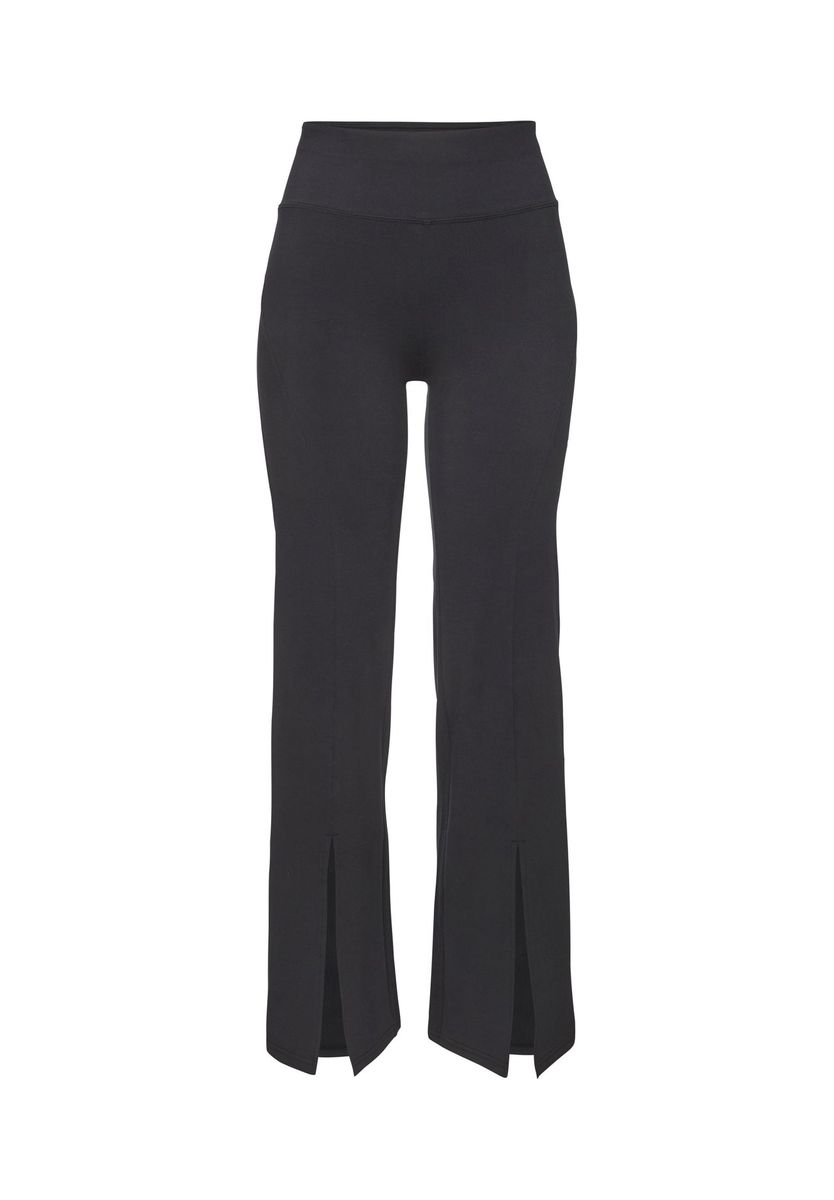 Damen Leggings mit hohem Bund und Schlitz