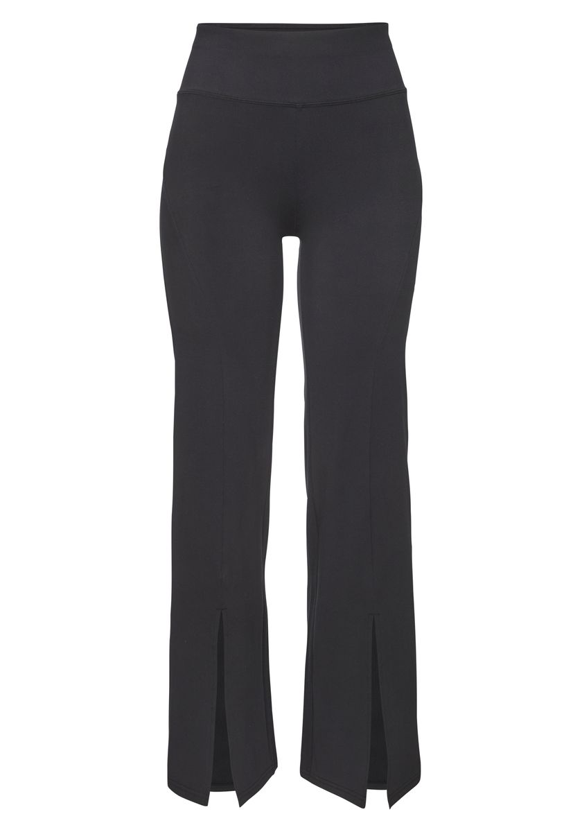 Damen Leggings mit hohem Bund und Schlitz