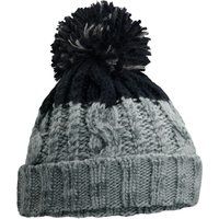 Zopfstrick-Beanie mit Bommel