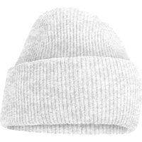 Klassische Beanie mit Rippstrick-Umschlag