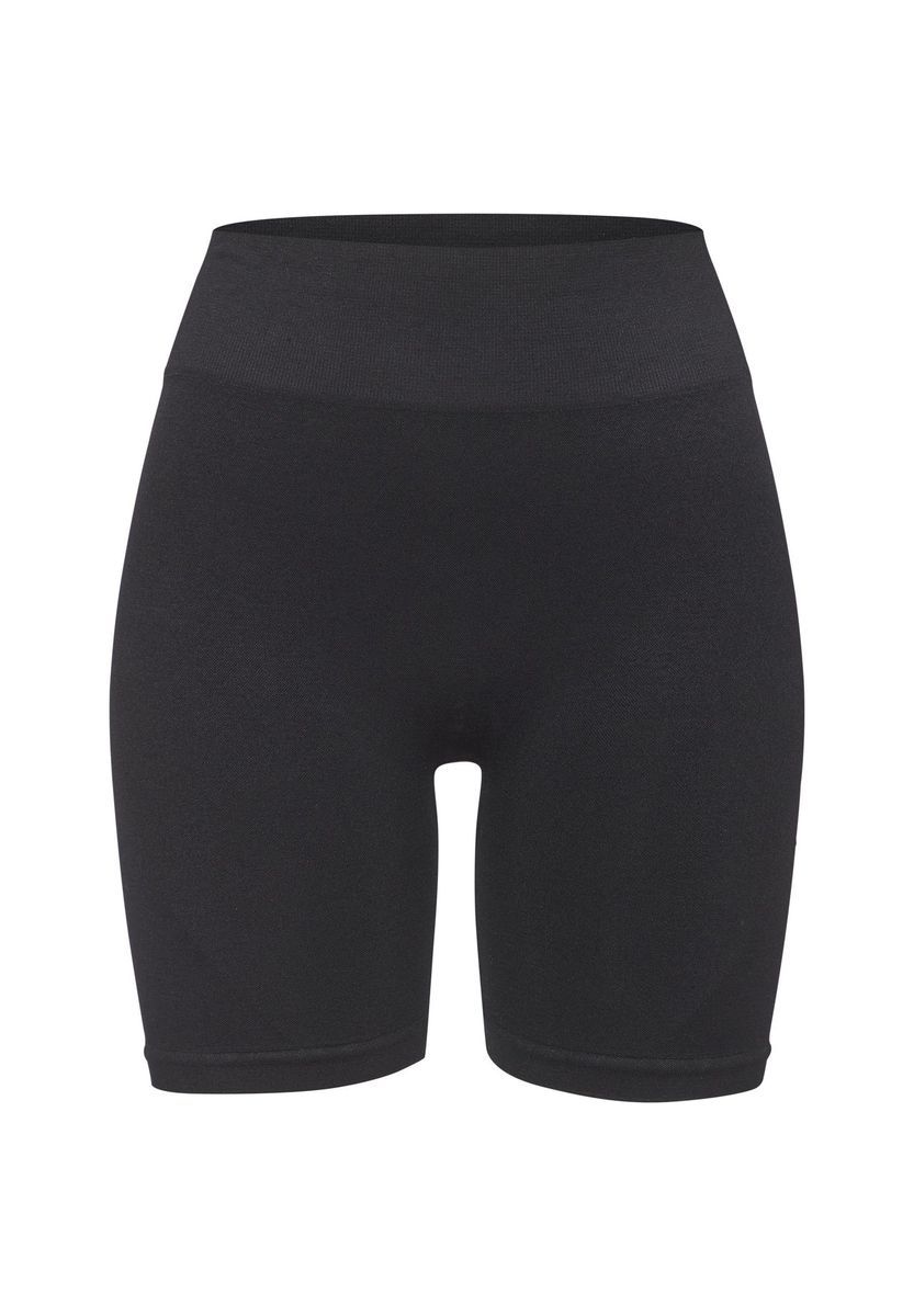 Nahtlose, aktive Shorts mit hohem Bund