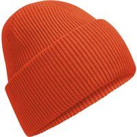 Klassische Rippstrick-Beanie