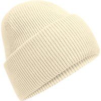Klassische gerippte Umschlag-Strickmütze