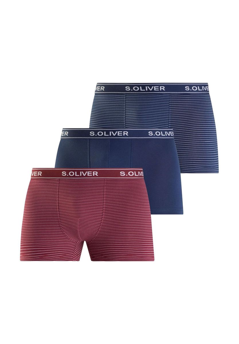 Herren-Boxershorts mit Streifen, Multipack