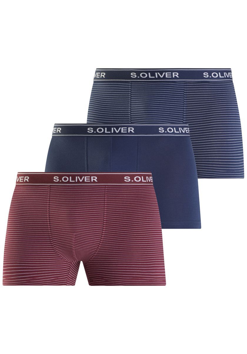 Herren-Boxershorts mit Streifen, Multipack