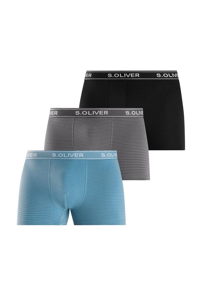 Herren-Boxershorts 3er-Pack mit Streifen