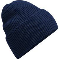 Grob gestrickte Mütze mit Umschlag