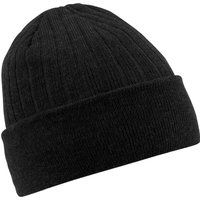 Isolierte Rippstrick-Beanie