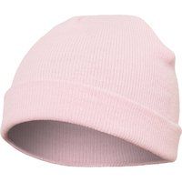 Rippstrick-Beanie mit Umschlag