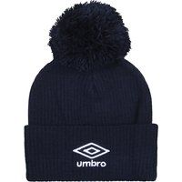 Gerippte Beanie mit Bommel