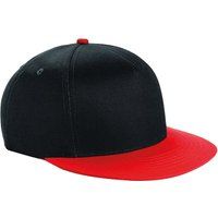 Snapback Cap mit flachem Schirm