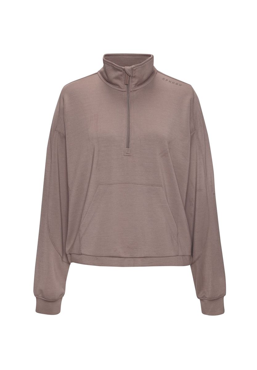 Pullover mit Troyerkragen in entspannter Passform