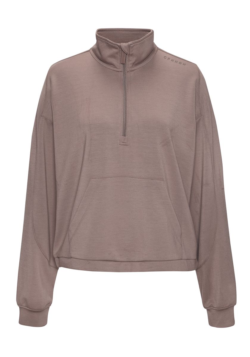 Pullover mit Troyerkragen in entspannter Passform