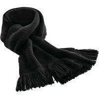 Klassischer Strickschal mit Quasten