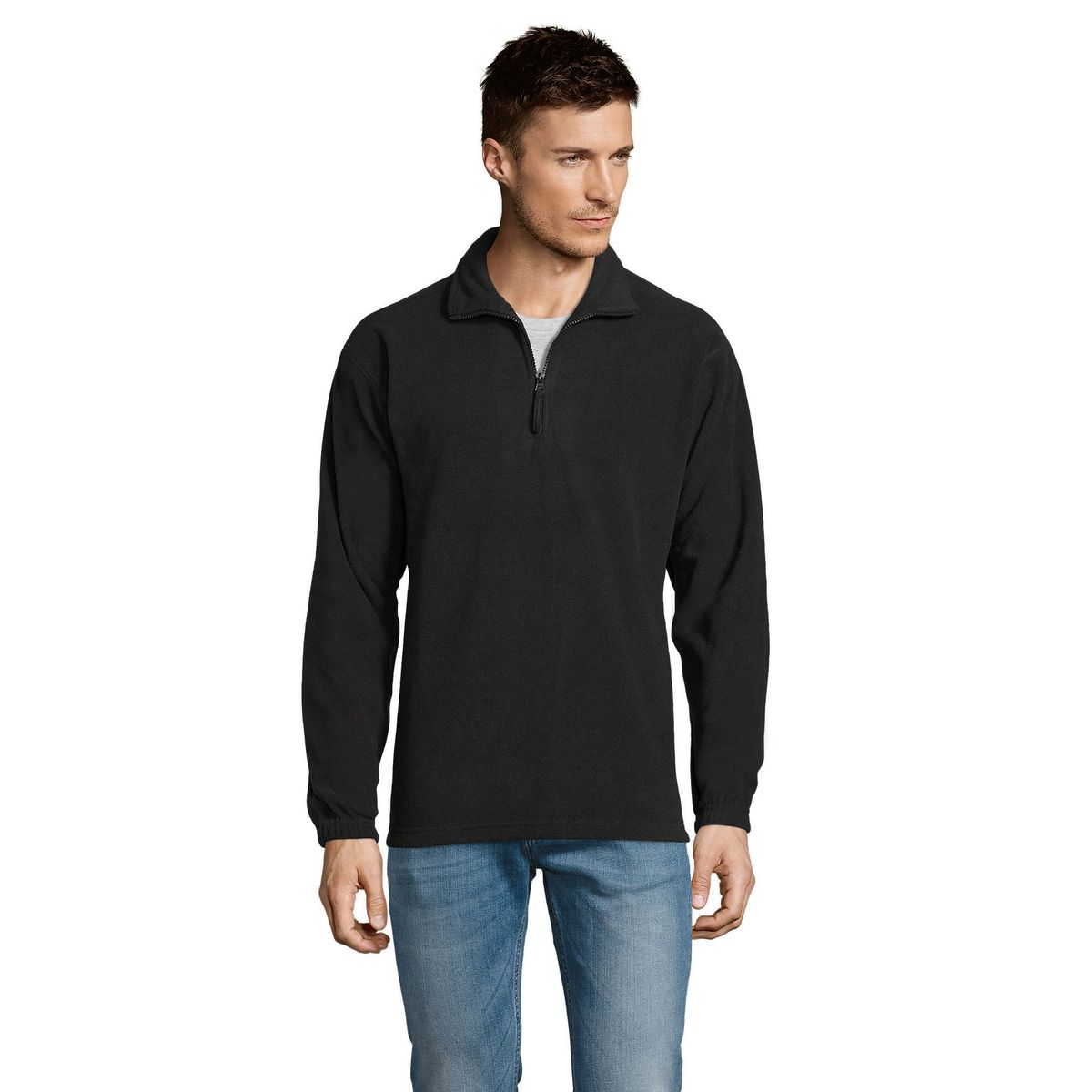 Funktionaler Fleecepullover mit Reißverschluss