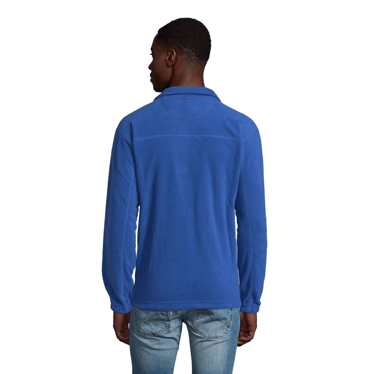 Gemütlicher Fleecepullover mit Halbreißverschluss
