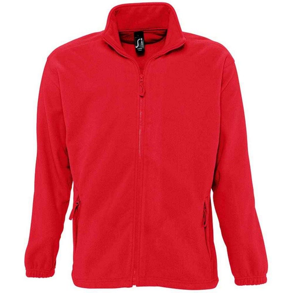 Fleecejacke mit durchgehendem Reißverschluss