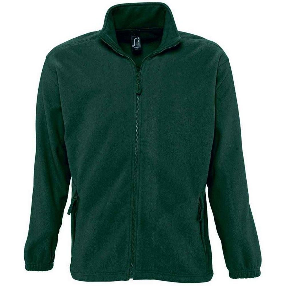 Fleecejacke mit Stehkragen und Reißverschluss