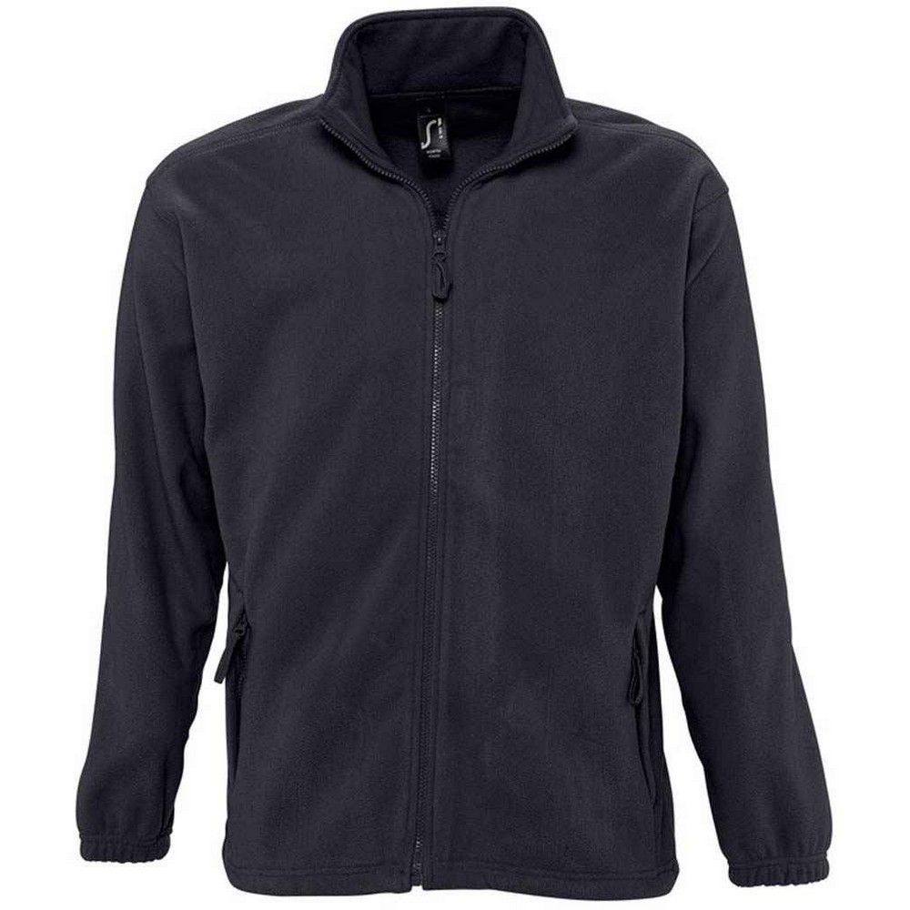 Fleecejacke mit Reißverschluss und Stehkragen