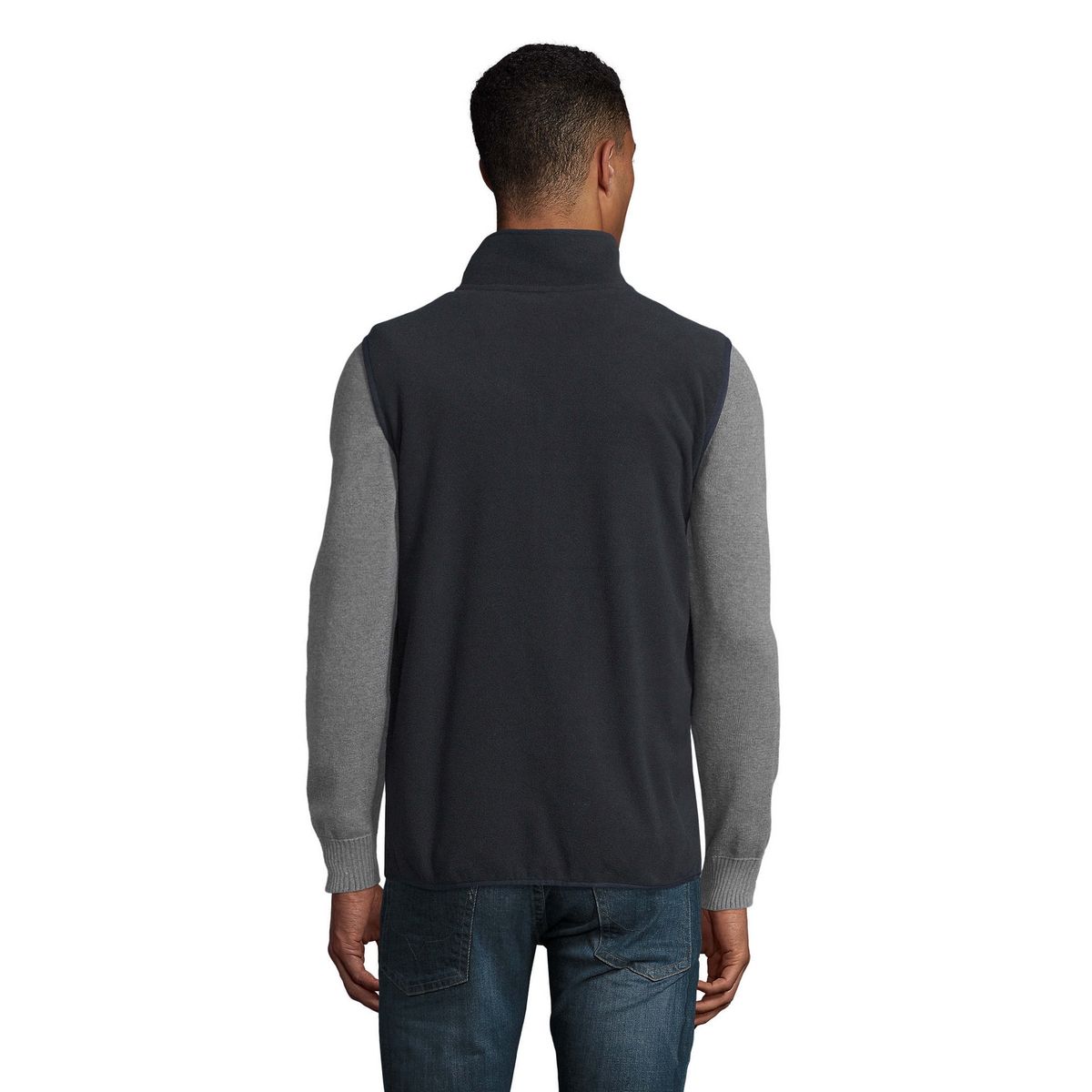 Recycled Fleece-Weste mit Reißverschluss
