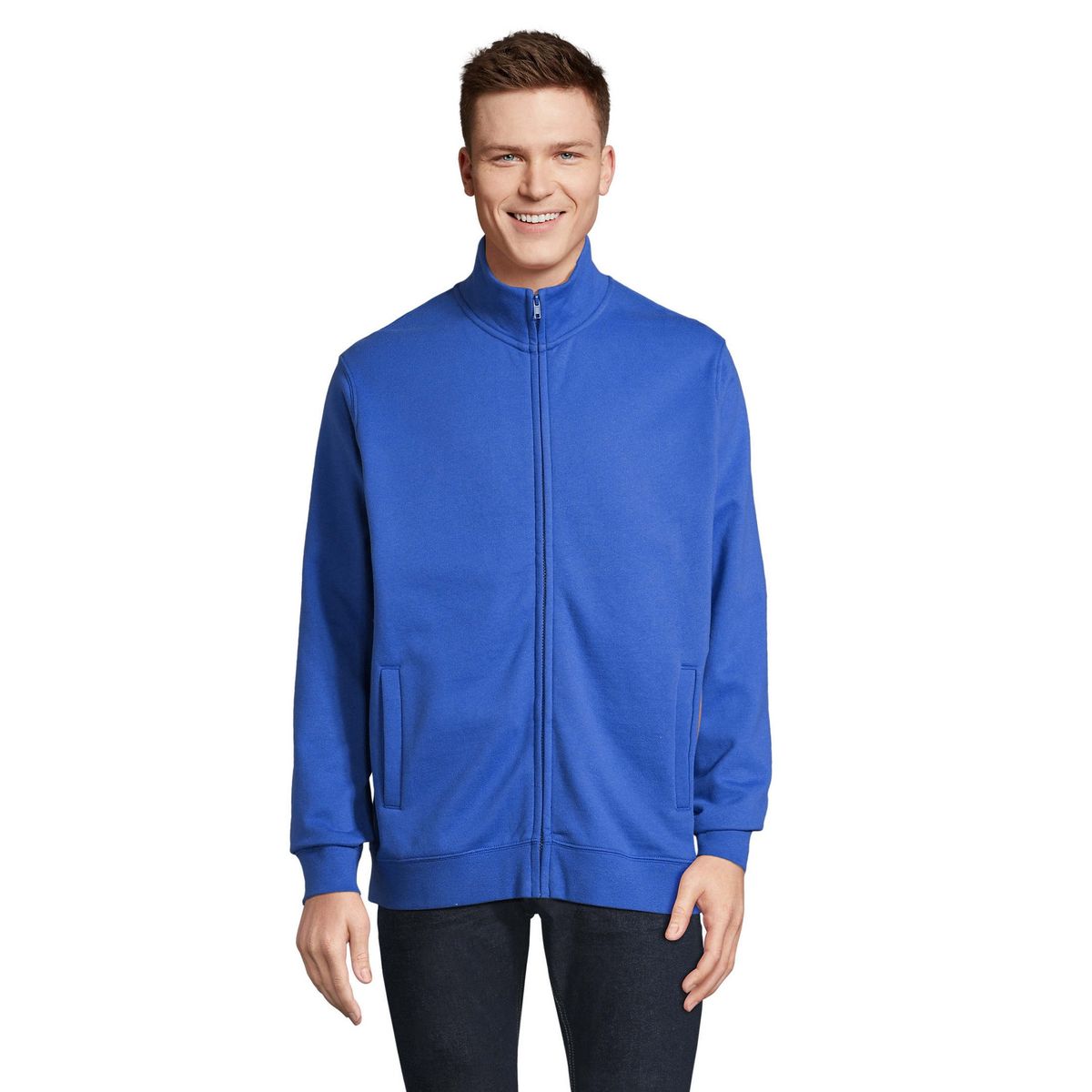Minimalistische Jacke mit Stehkragen