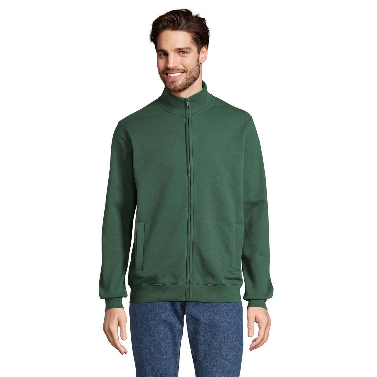 Jacke mit Stehkragen und Reißverschluss