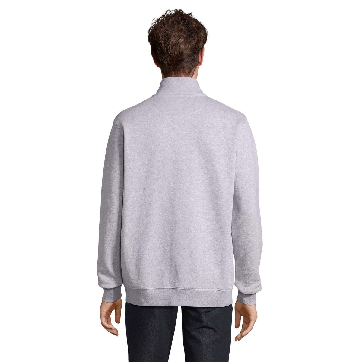 Minimalistische Jersey-Jacke mit Reißverschluss