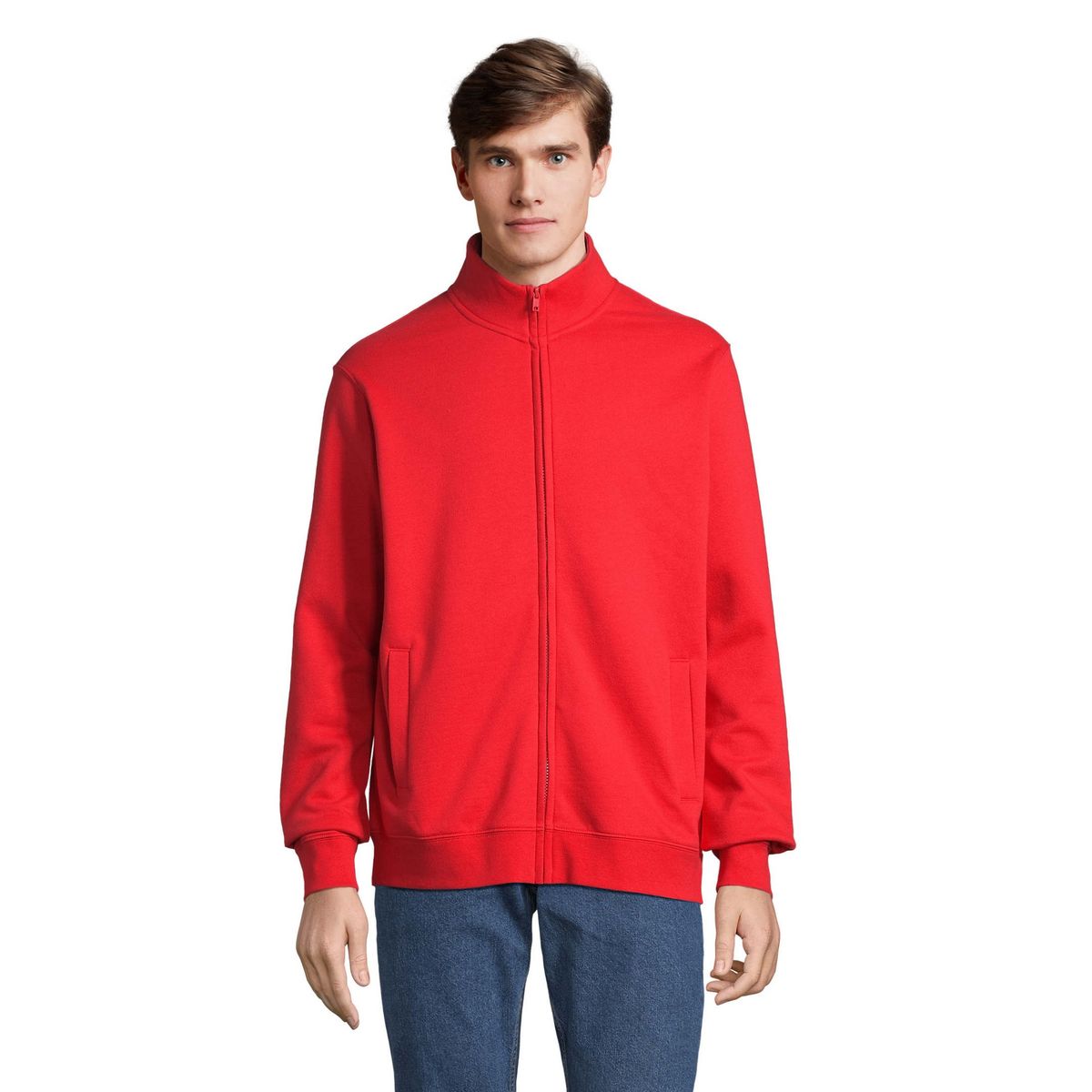 Unisex-Sweatjacke mit Reißverschluss