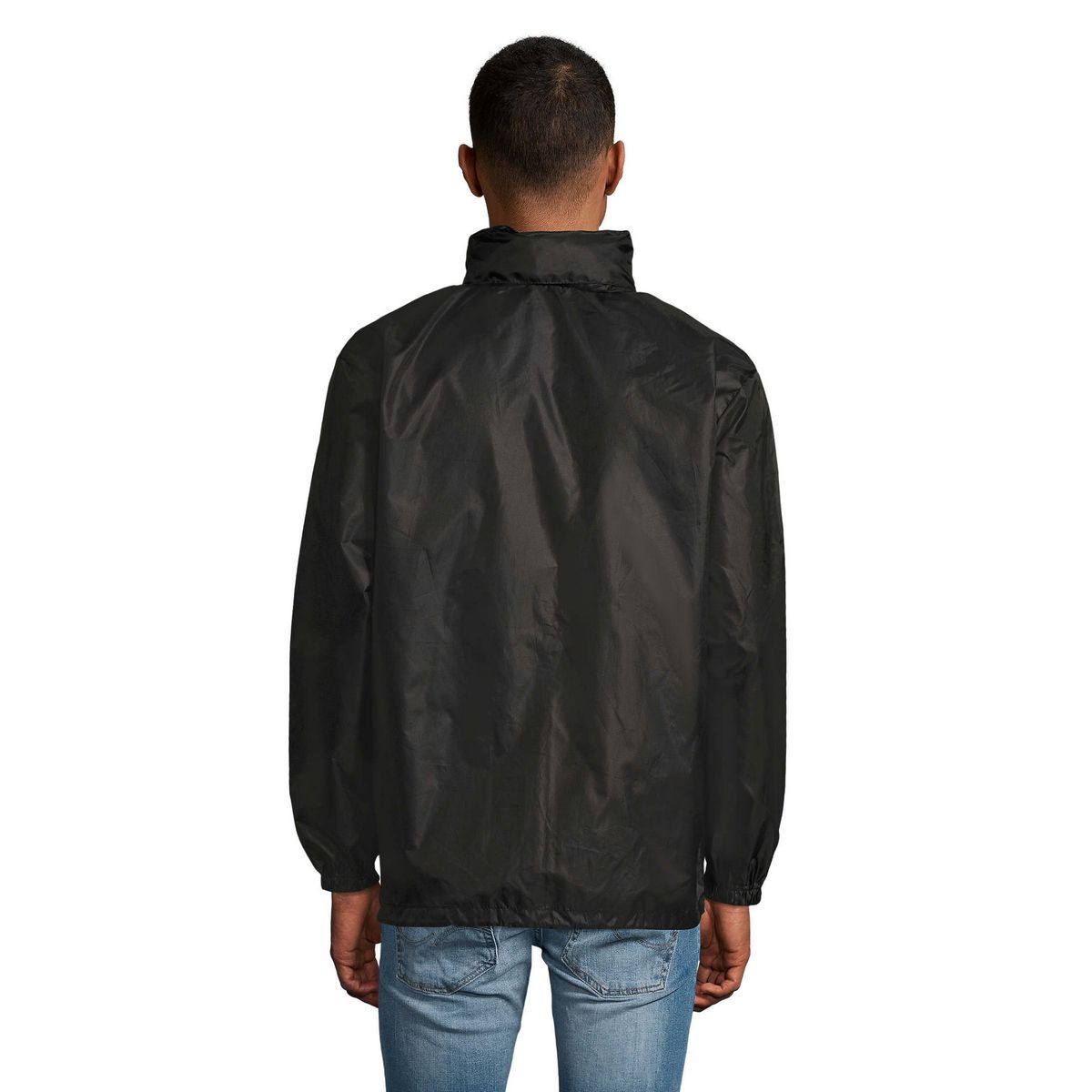 Wasserabweisende Windjacke mit Stehkragen