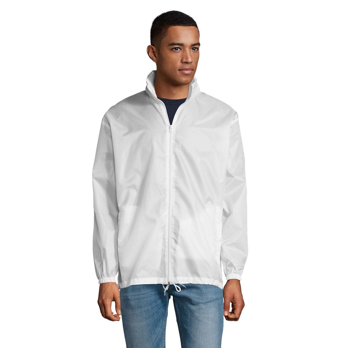Leichte funktionale Windjacke mit Kapuze